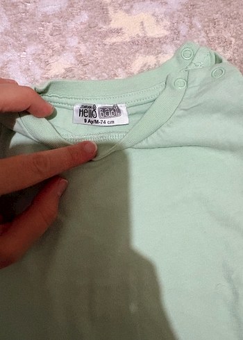 Kız Çocuk Yeşil Kısa Kollu Tişört - Görsel 2