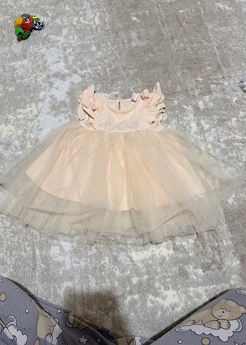 Bej Uzun Kollu Fırfırlı Bebek Body - Görsel 3