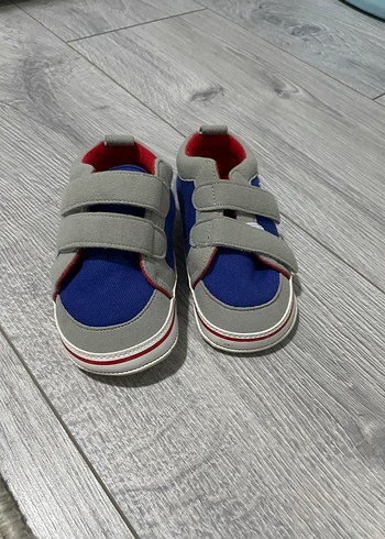 Erkek Bebek İlk Adım Ayakkabısı Cırtlı