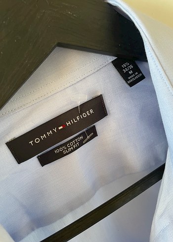 Tommy Hilfiger Mavi %100 cotton Erkek Gömlek - Görsel 4
