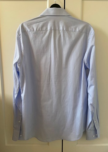 Tommy Hilfiger Mavi %100 cotton Erkek Gömlek - Görsel 3