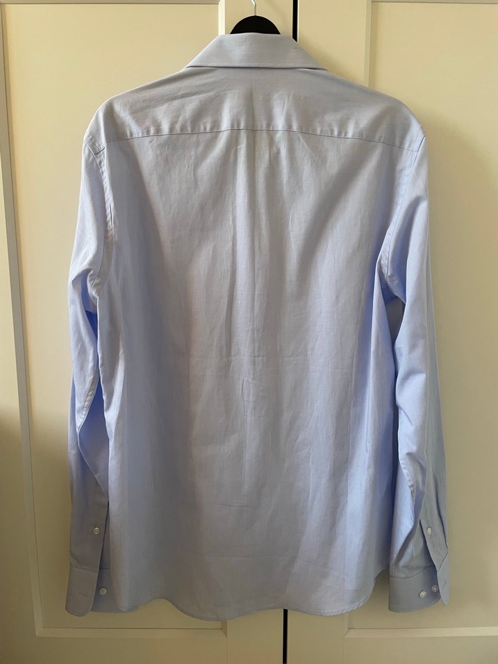 Tommy Hilfiger Mavi %100 cotton Erkek Gömlek - Görsel 3