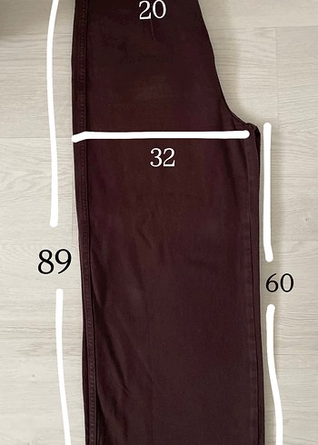 Kahverengi Crop Geniş Paça Kadın Jean Pantolon - Görsel 7