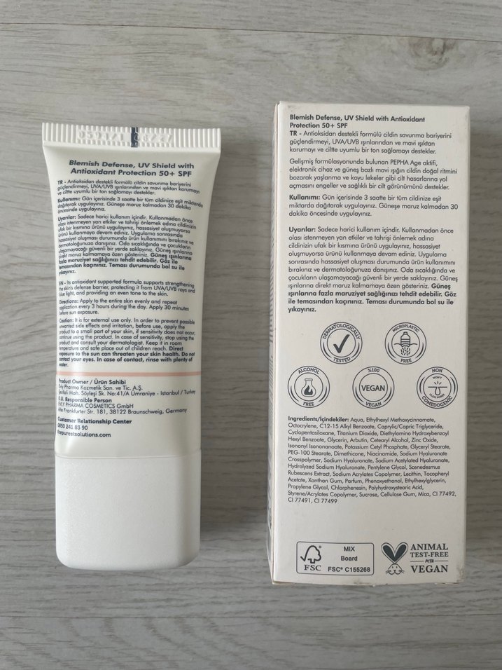 The Purest Solutions 50 SPF Renkli Güneş Koruyucu Krem - Görsel 2