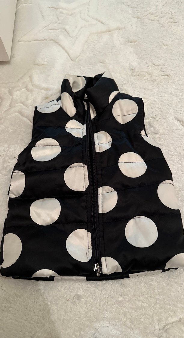 Kız Çocuk Puantiyeli Yelek - Görsel 2