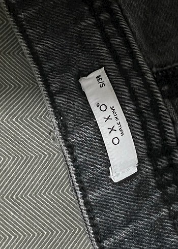 oxxo OXXO gri Salaş Mini Denim Şort