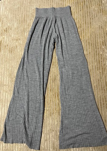 Bol paça gri renk eşofman - Görsel 2