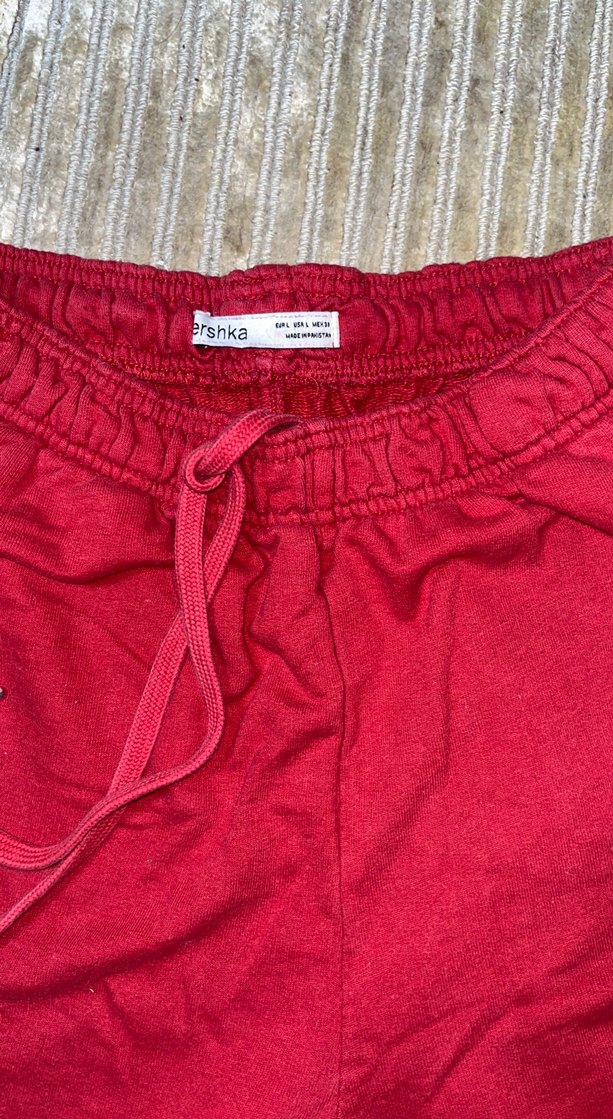 Kırmızı Bağcıklı Rahat Kadın Eşofman - Görsel 3