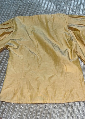 Bej Keten Kadın Bluz - Görsel 7