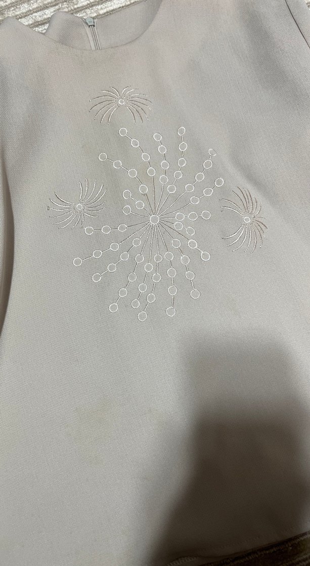 Bej Drapeli Uzun Kadın takım - Görsel 4