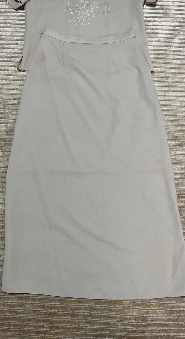 Bej Drapeli Uzun Kadın takım - Görsel 2