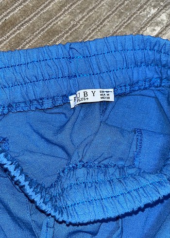 Mavi Kadın Keten Salaş Pantolon - Görsel 4