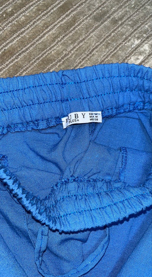 Mavi Kadın Keten Salaş Pantolon - Görsel 4