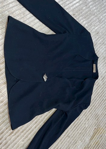 Düğmeli Lacivert Kadın Blazer Ceket - Görsel 2