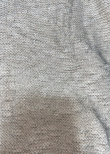 Dantelli Kısa Kollu Bej Kadın Kazak - Görsel 3