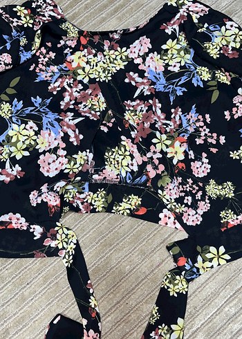 Çiçek Desenli Uzun Bohem Kadın Kimono - Görsel 3