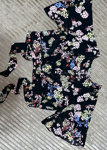 Çiçek Desenli Uzun Bohem Kadın Kimono - Görsel 2