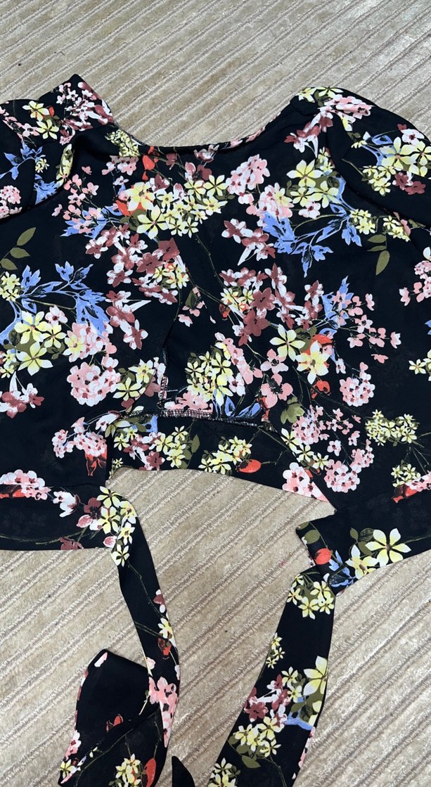 Çiçek Desenli Uzun Bohem Kadın Kimono - Görsel 3