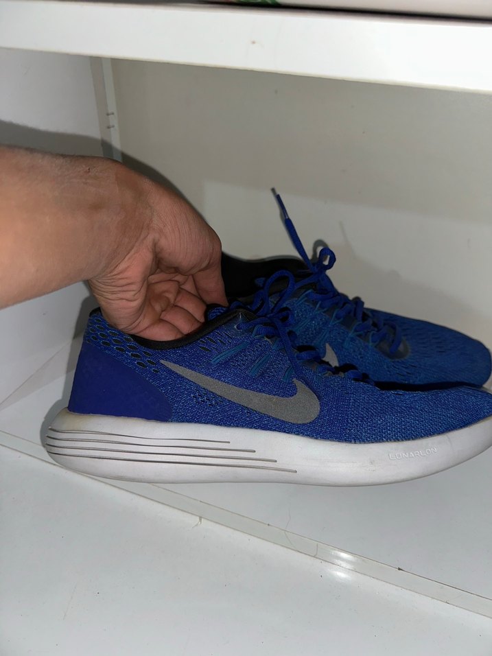 Erkek Lacivert Spor Ayakkabı Bağcığı - Görsel 2