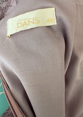 Dantel İşlemeli Lila Midi Elbise - Görsel 6