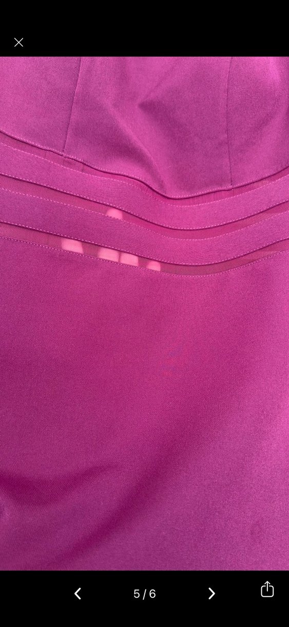 Mürdüm Midi Kolsuz Drapeli Kadın Elbise - Görsel 5