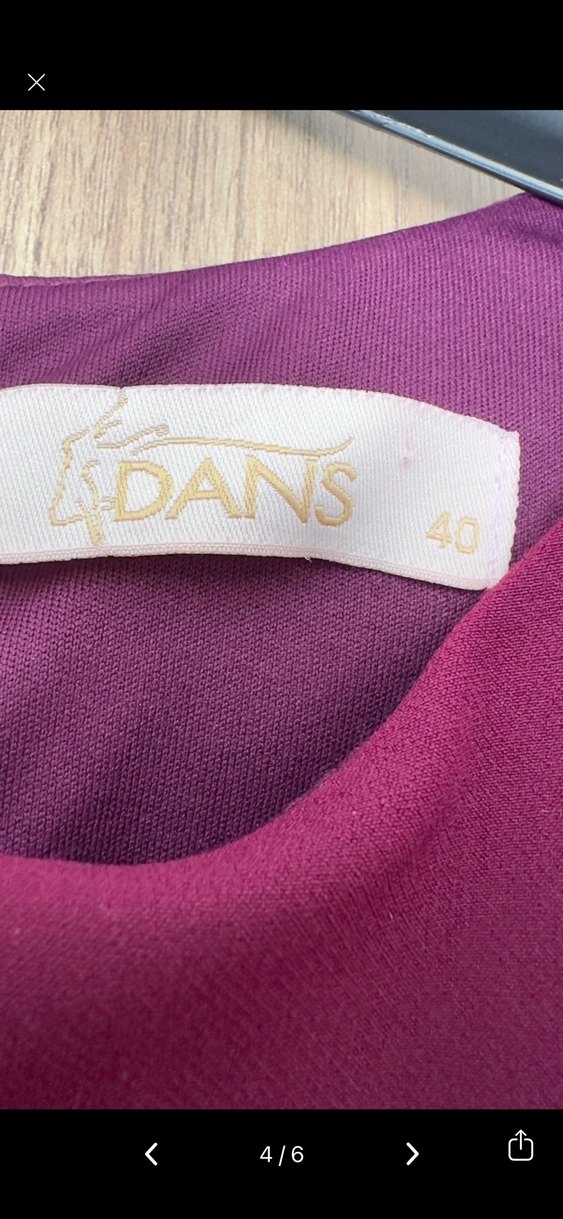 Mürdüm Midi Kolsuz Drapeli Kadın Elbise - Görsel 4