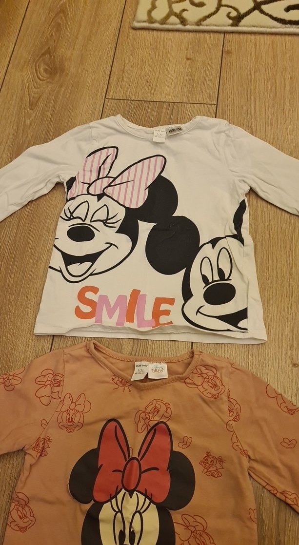 Kız Çocuk Uzun Kollu Baskılı Tişört ikili - Görsel 3