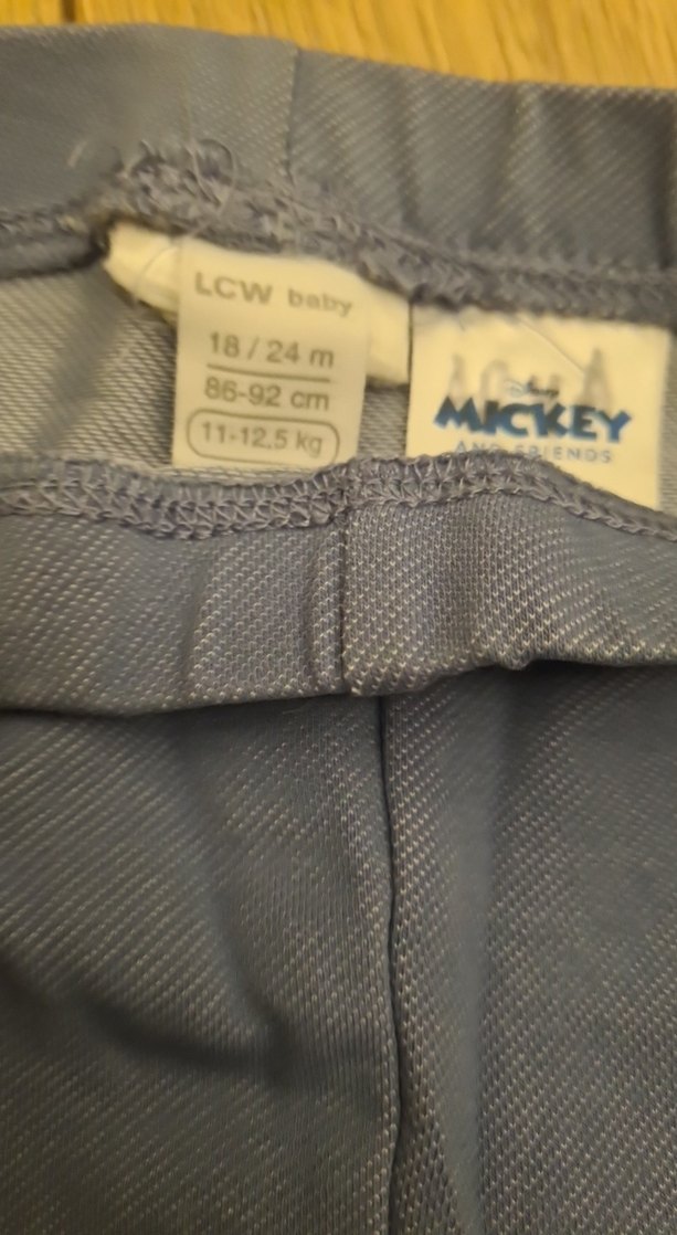 Kız Çocuk Gri Baskılı Tayt Velcro Detaylı - Görsel 2