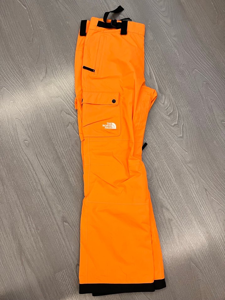 Turuncu Erkek Kayak Pantolonu, Bol Kesim, Kemerli - Görsel 3