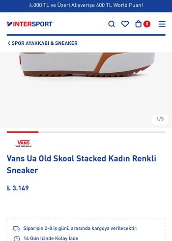 Vans Platform Spor Ayakkabı - Görsel 5