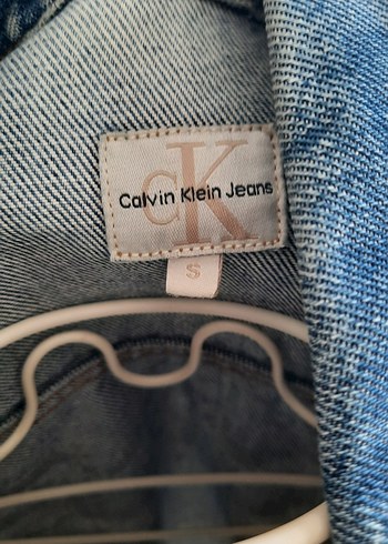 Calvin Clain Düğmeli Mavi Kadın Kot Ceket - Görsel 4