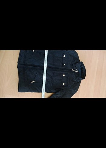 Lacivert Erkek Biker Mont Fermuarlı - Görsel 3