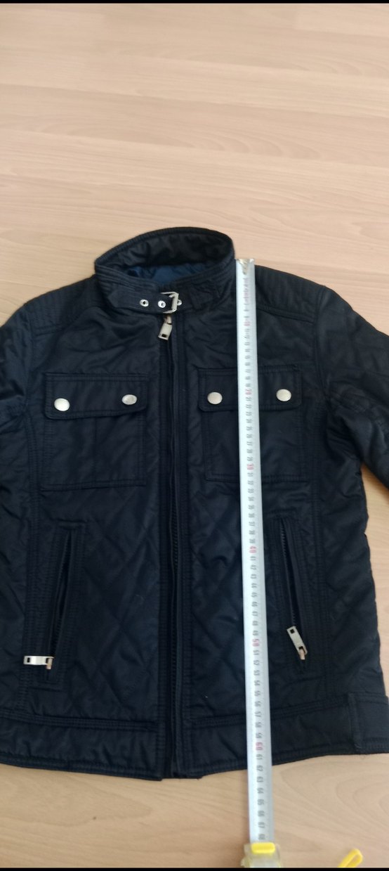 Lacivert Erkek Biker Mont Fermuarlı - Görsel 2