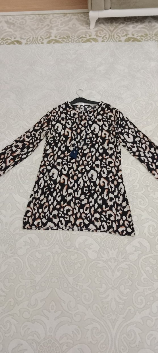 Leopar Desenli Uzun Kollu tunik - Görsel 2