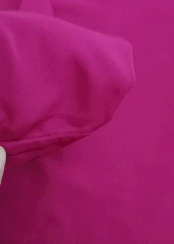 Pembe V Yaka Uzun Kollu Kadın Bluz - Görsel 6