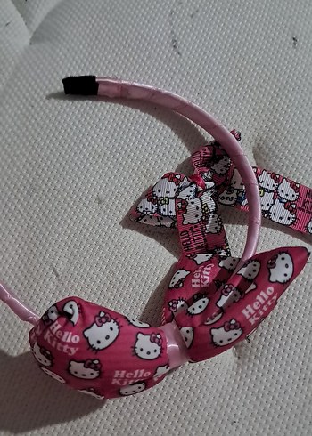Hello Kitty Desenli Pembe Fiyonk Saç Aksesuarı - Görsel 4