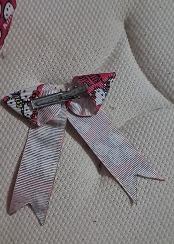Hello Kitty Desenli Pembe Fiyonk Saç Aksesuarı - Görsel 5