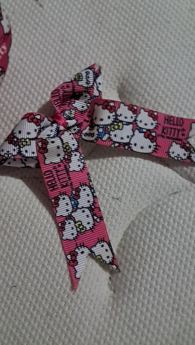 Hello Kitty Desenli Pembe Fiyonk Saç Aksesuarı - Görsel 2
