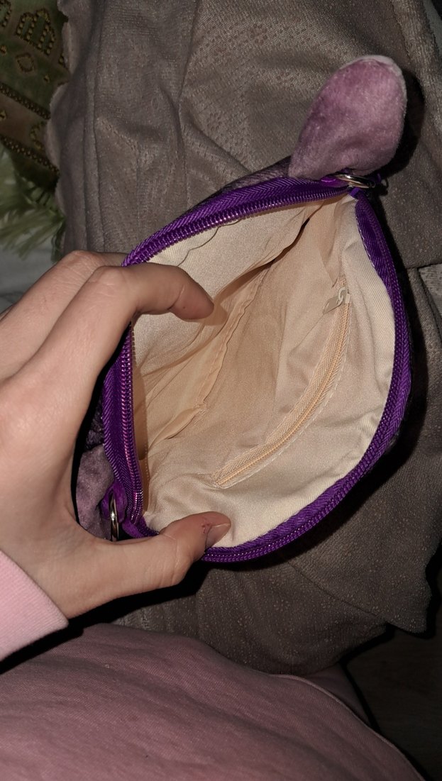 Gri Kedi Yüzü Desenli Kedi çanta - Görsel 4