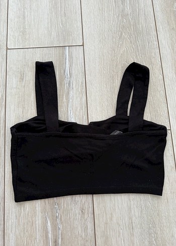 Siyah V Yaka Kısa siyah Büstiyer - Görsel 2