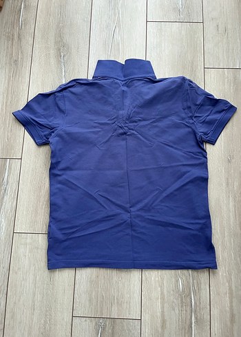 Mavi Kısa Kollu Polo Yaka Erkek Tişört - Görsel 3