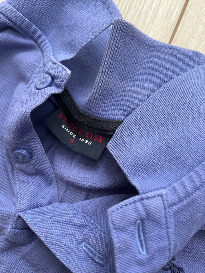 Mavi Kısa Kollu Polo Yaka Erkek Tişört - Görsel 2