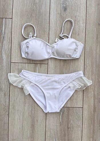 Beyaz Bohem Bikini Takımı - Görsel 2