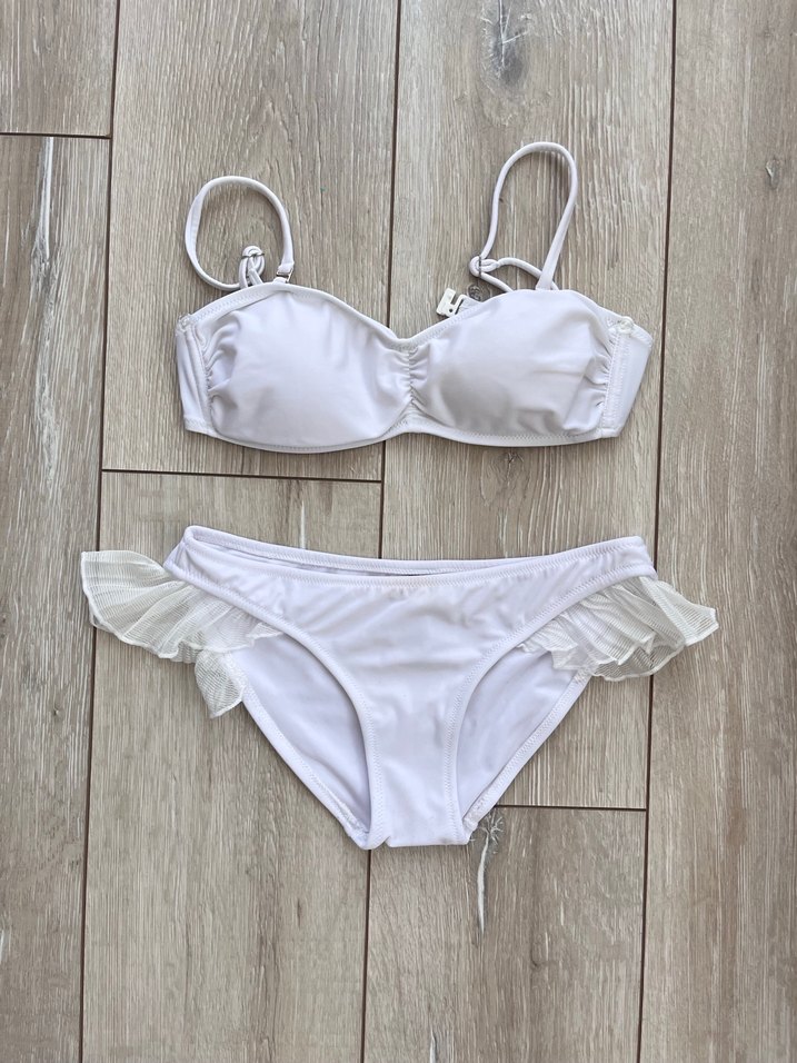 Beyaz Bohem Bikini Takımı - Görsel 2