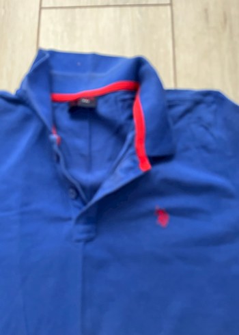 Erkek Mavi Kısa Kollu Polo Tişört - Görsel 2