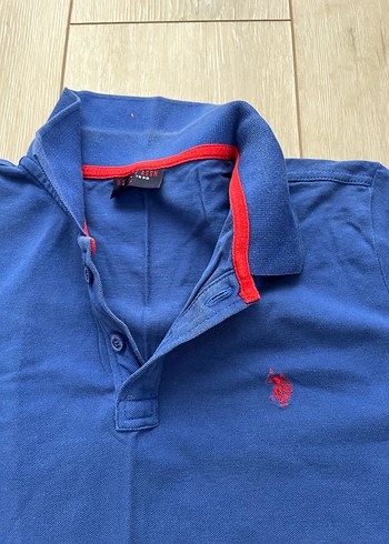 Erkek Mavi Kısa Kollu Polo Tişört - Görsel 3