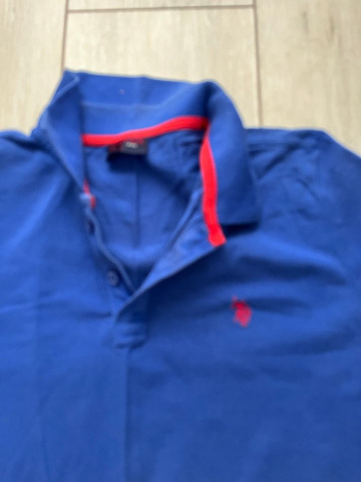 Erkek Mavi Kısa Kollu Polo Tişört - Görsel 2