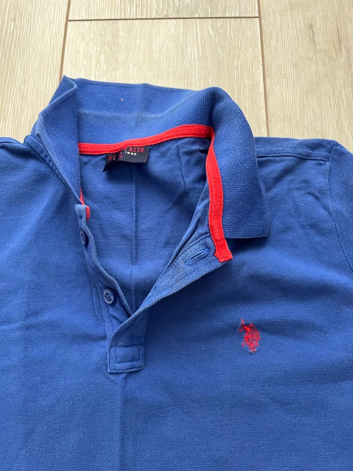 Erkek Mavi Kısa Kollu Polo Tişört - Görsel 3