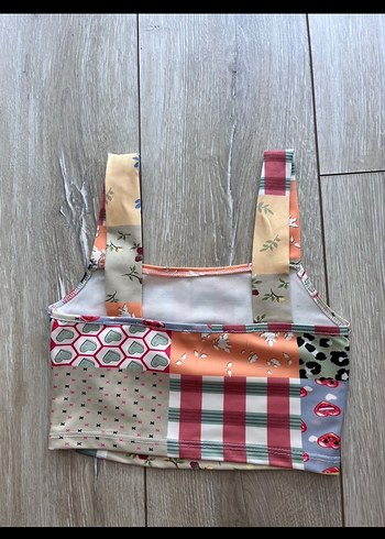 Pastel Renkli Düğmeli Midi Bustiyer - Görsel 4