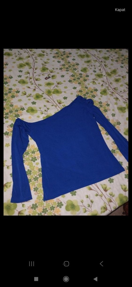 Lacivert Piliseli bluz - Görsel 2